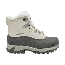 (4 UK, White) Karrimor Womens/Ladies Faux Fur Lined Contrast Stitch Snow Boots
