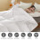 Home Quilt Queen White Lightweight Cotton Comforter 7