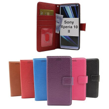 Sparán Seasamh Nua atá comhoiriúnach le Sony Xperia10II (XQ-AU51 / XQ-AU52) Dubh
