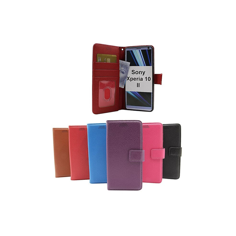 Sony Xperia 10 Ii Stand Case Wallet Black 962125814613