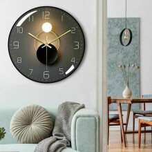 Luminous Wall Clock Radio-Controlled 30 cm with Blue LEDs