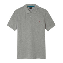 (S, Grey Marl Marl) Paul Smith Mens Zebra Regular Polo Shirt