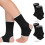 Kids Ankle Support Compression Socks Black 2 Pairs 1