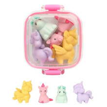 Eraser unicorn design multicolor 4-pack