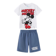 (5-6 Years, Multicoloured) Disney Childrens/Kids Mickey Mouse Printed T-Shirt & Shorts Set