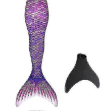 Adult mermaid tail with monofin purple M