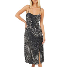 (12 UK, Black/White) Brave Soul Womens/Ladies Sweetheart Midi Dress