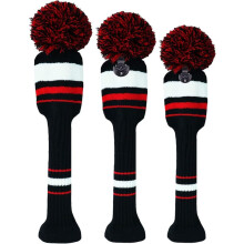 Pom Golf Head Covers for Woods 1 3 5 Driver Fairway Hybrids