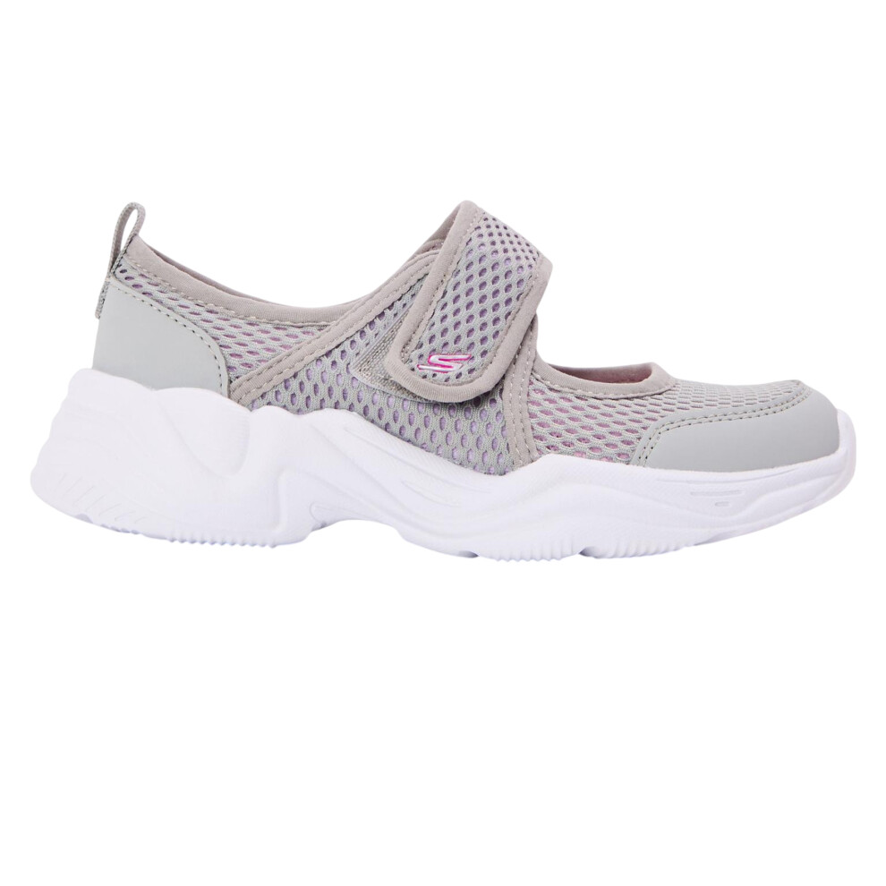 Skechers (11 Uk Child, Grey) Girls Sports Sandals