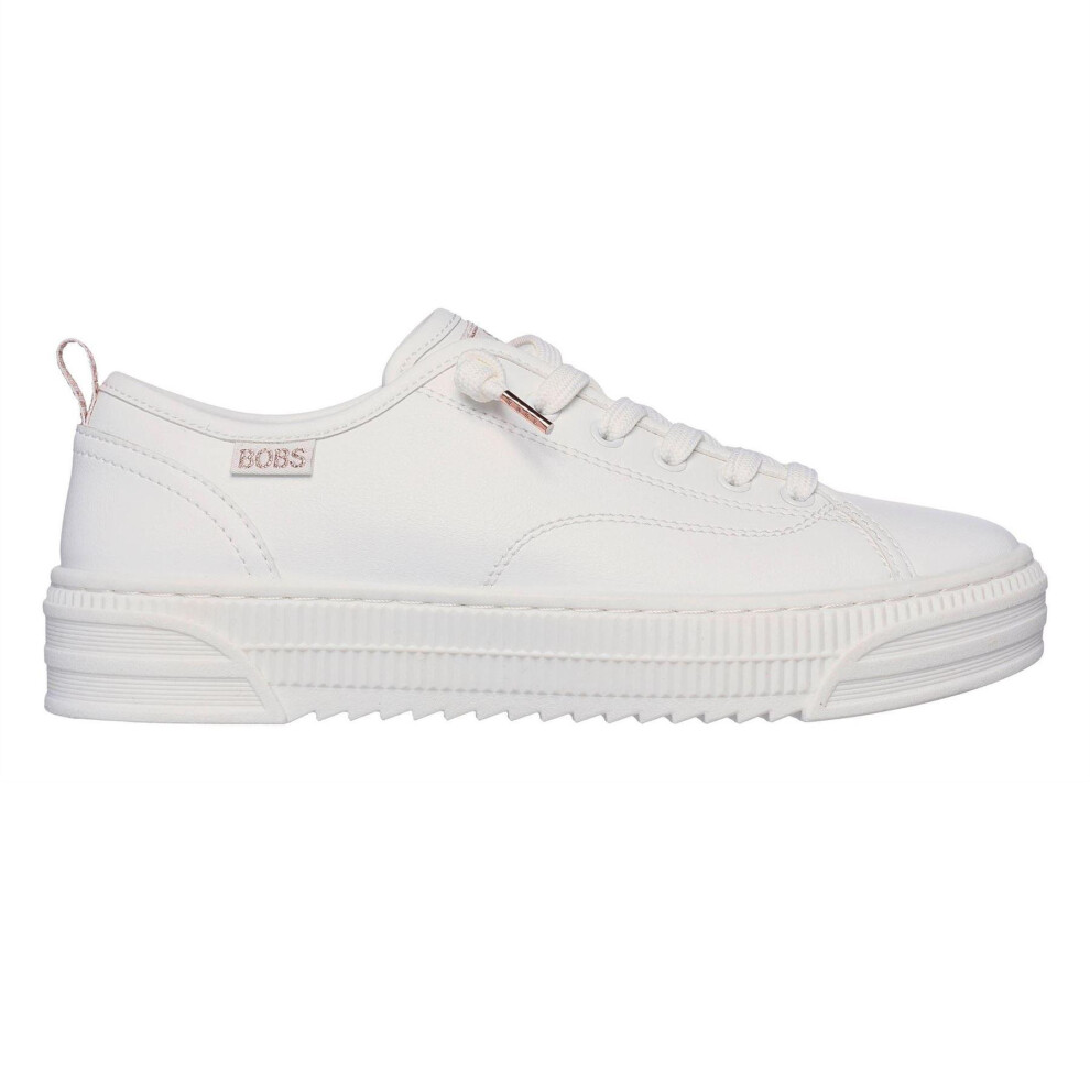 Skechers (2.5 Uk, White) Womens/Ladies Bobs Copa Platform Trainers