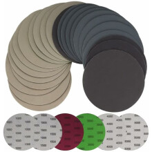 Wet Sanding Paper 125 mm Round Discs 30 pcs