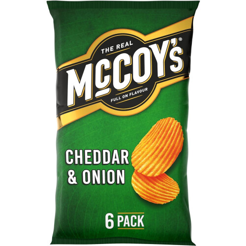 McCoy's Cheddar & Onion Multipack Crisps 6 Pack