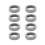Luggage Wheel Covers Grey 8 pcs 1