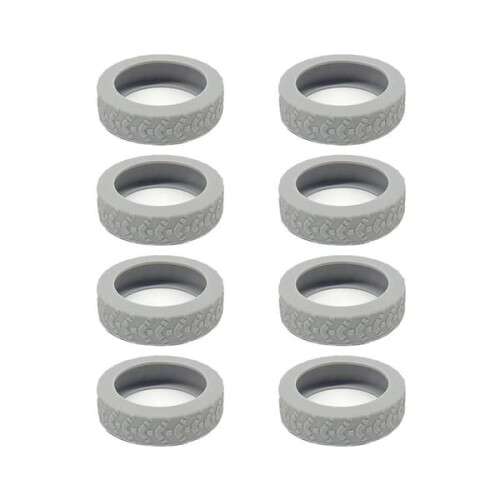 Luggage Wheel Covers Grey 8 pcs