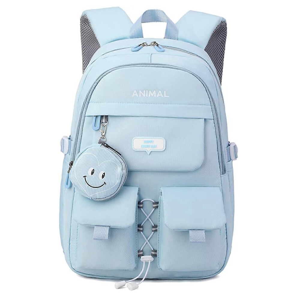 School Backpack for High School and College Students Blue