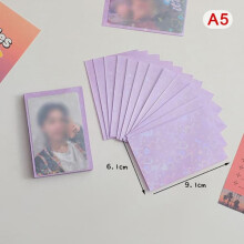 Kpop card sleeves purple heart bling 61x91mm 50 pcs