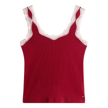 (12 UK, Rouge) Tommy Hilfiger Womens/Ladies Lace Square Neck Cami Short Pyjama Set