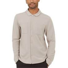 (L, Light Sand) Brave Soul Mens Long-Sleeved Shirt