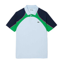 (S, Blue) Lacoste Mens Ultra Dry Tennis Polo Shirt