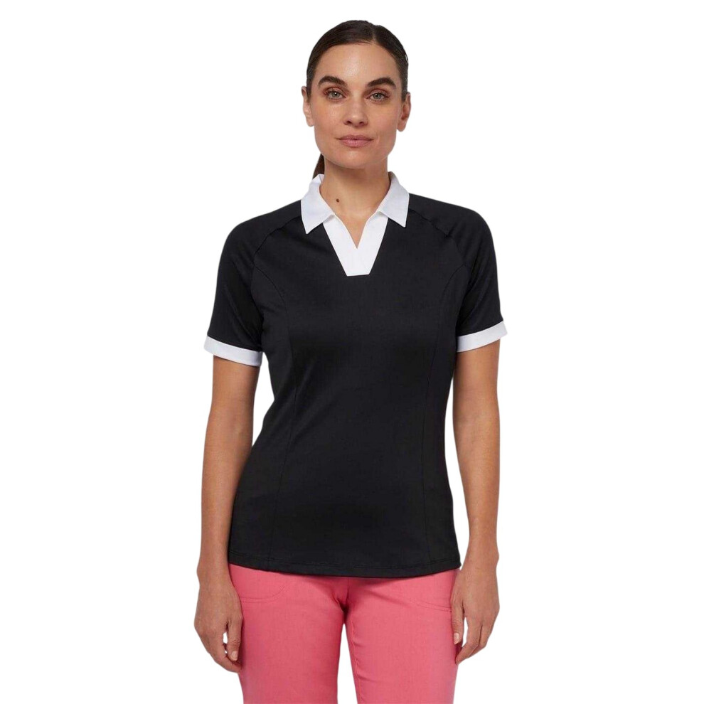 Callaway (10 Uk, Caviar) Womens/Ladies Collared Raglan Polo Shirt