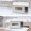 Mini microwave oven model white room decor 4