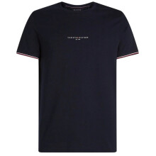(S, Desert Sky) Tommy Hilfiger Mens Logo Tipped Slim T-Shirt