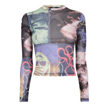 Vans Womens/Ladies Ludlow Graphic Print Mesh Crop Top