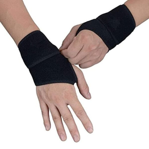 Basketball wrist guards adjustable support pair
