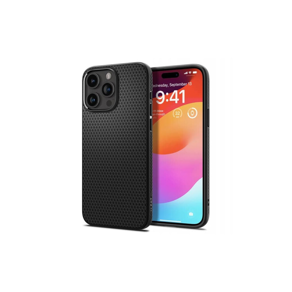 Spigen Iphone 15 Pro Case Liquid Air Matte Black 900223946669