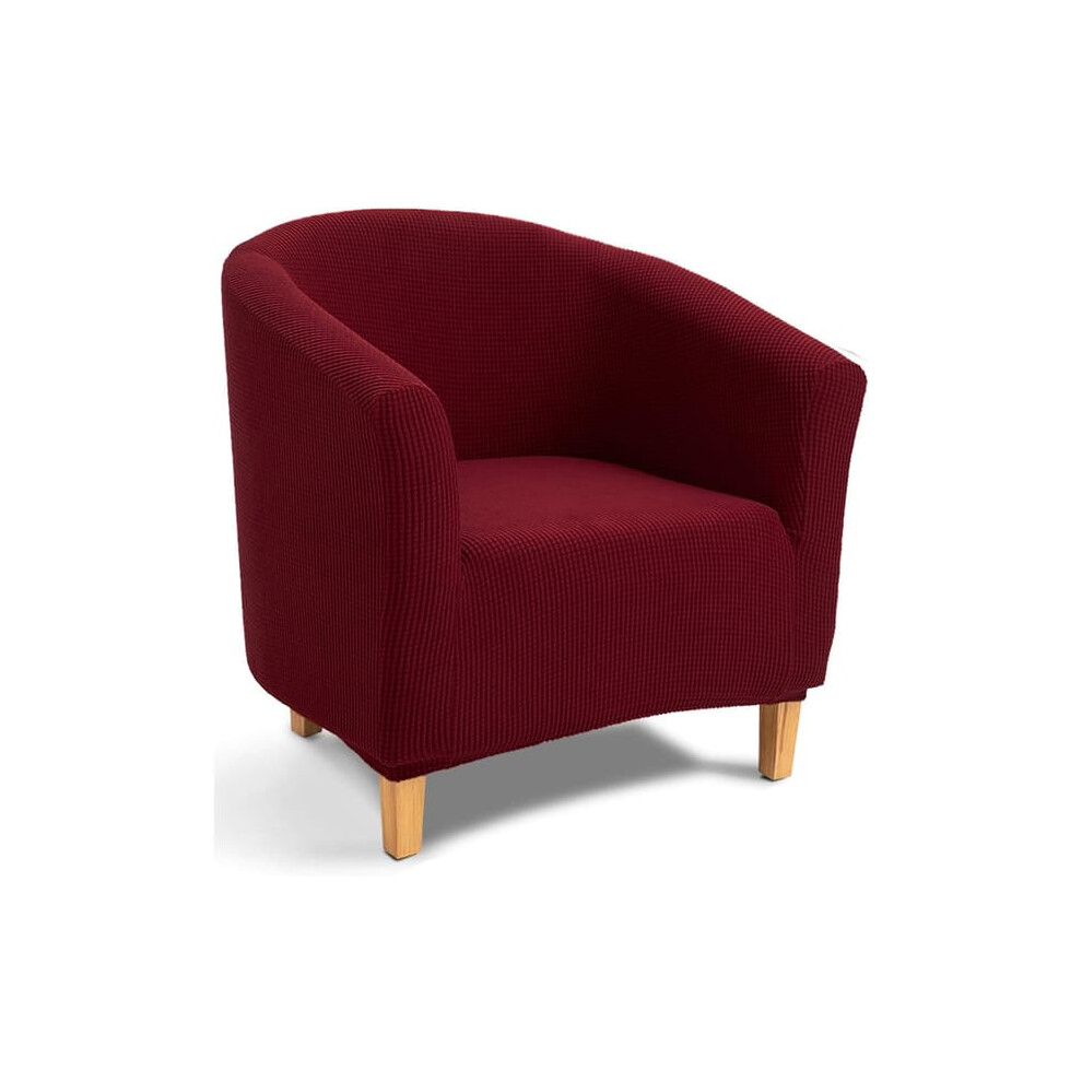 Chesterfield Armchair Cover Jacquard Stretch Fabric 900223924186