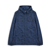 (M, Blue) Lambretta Mens Hooded Jacket