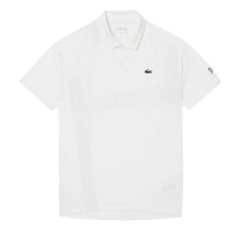 (L, White) Lacoste Mens Novak Djokovic On Court Polo Shirt