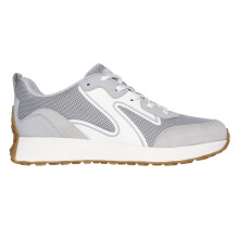 (3.5 UK, Grey) Skechers Womens/Ladies Gusto Suede Panel Trainers