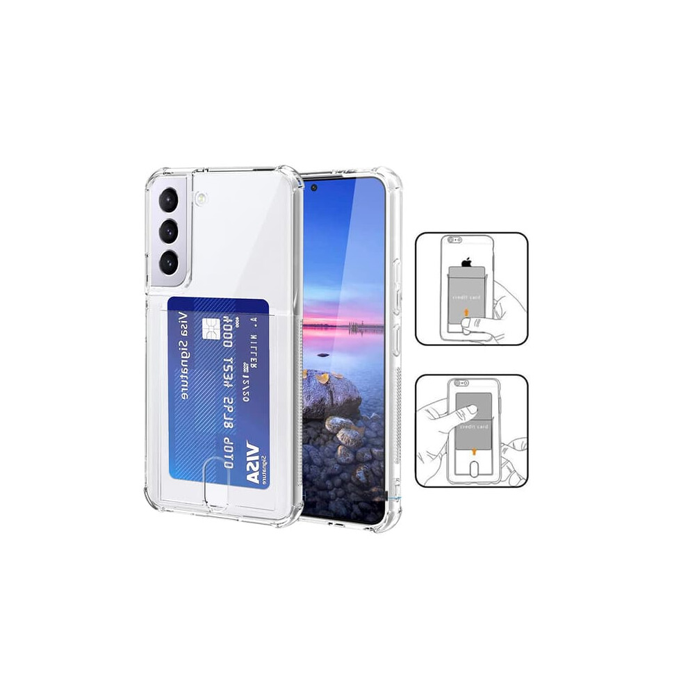 Card Holder Case For Samsung Galaxy S21 Fe Transparent 900223926807