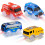 Toy cars with 5 LED lights 4-pack 1