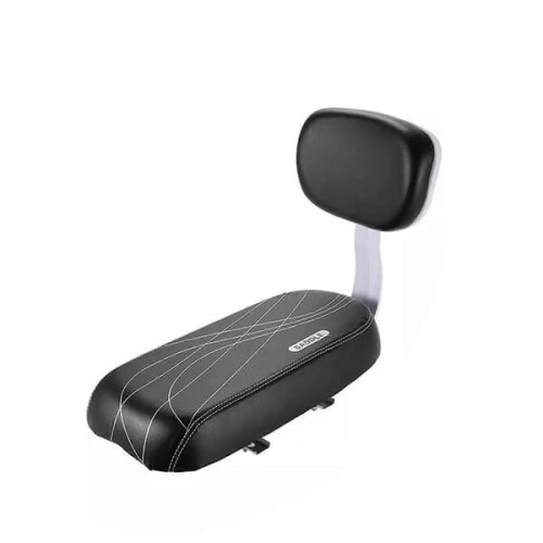 Premium child saddle with backrest for MTB rear carrier