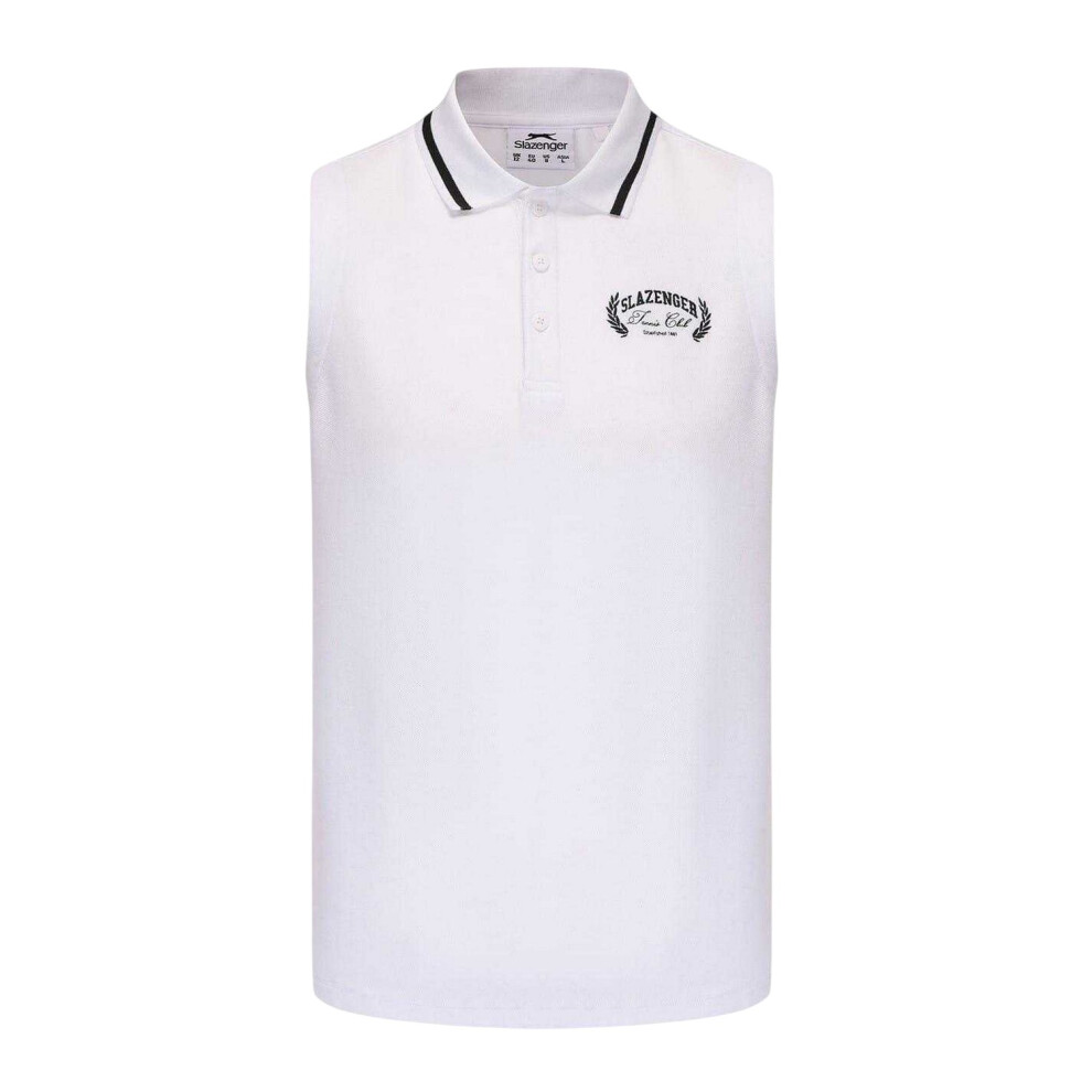 Slazenger (8 Uk, White) Mens Regular Polo Shirt