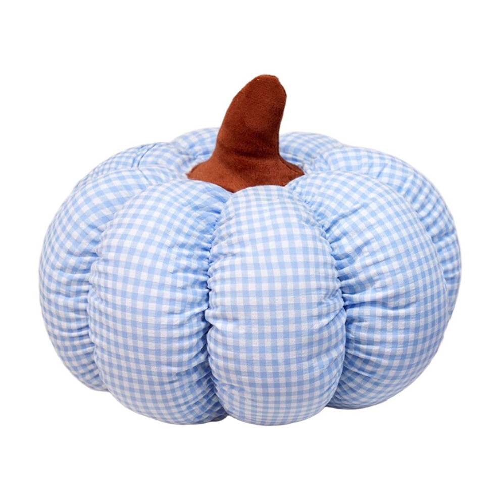 Buffalo Check Pumpkin Pillow Fall Decor 18x18 Inch