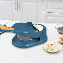 Dumpling maker 2-in-1 blue kitchen utensil