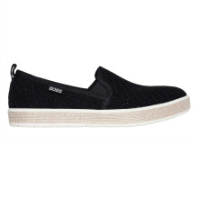 (2.5 UK, Black) Skechers Womens/Ladies Woven Espadrilles