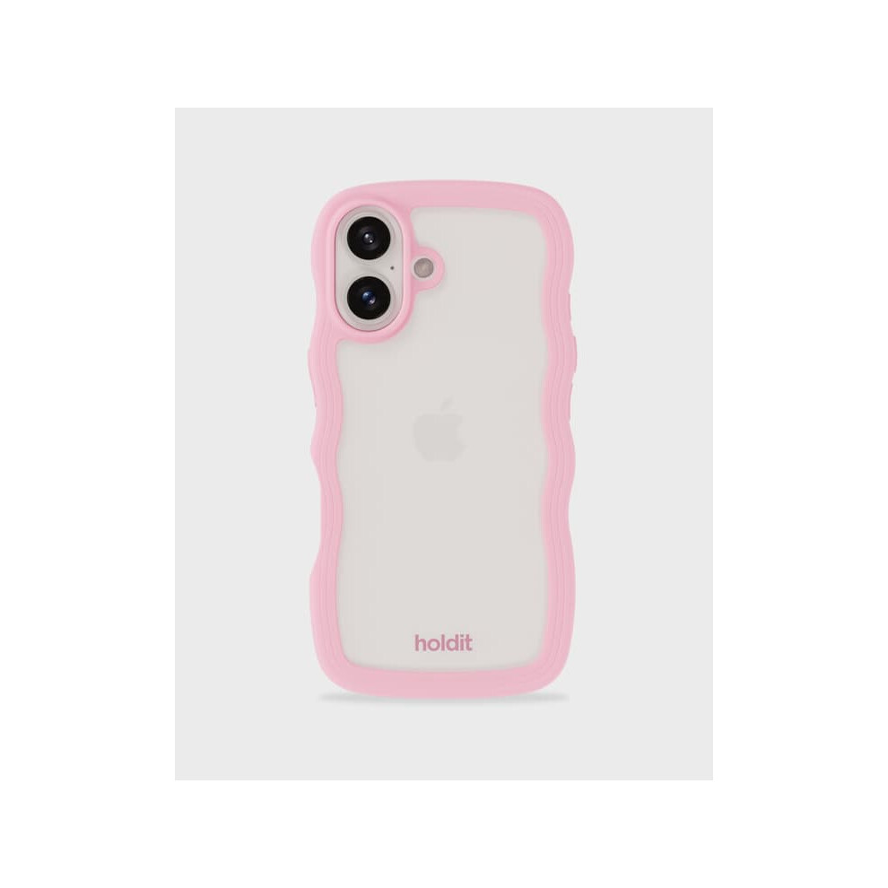 Iphone 16 Plus Case Wavy Transparent Pink 900223947598