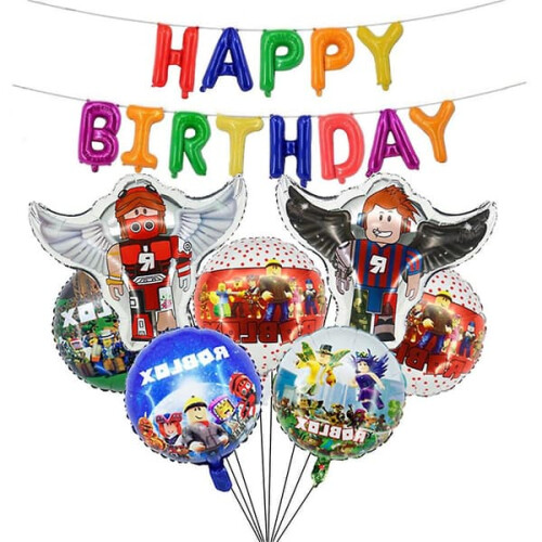 Roblox Robert Style Birthday Foil Balloon Set