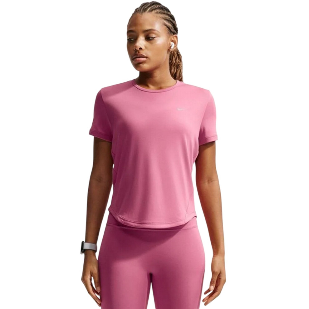 Nike (12 Uk, Peony) Womens/Ladies Swoosh Dri-Fit Top