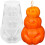 Pumpkin candle mold silicone 3D Halloween 1 pc 1
