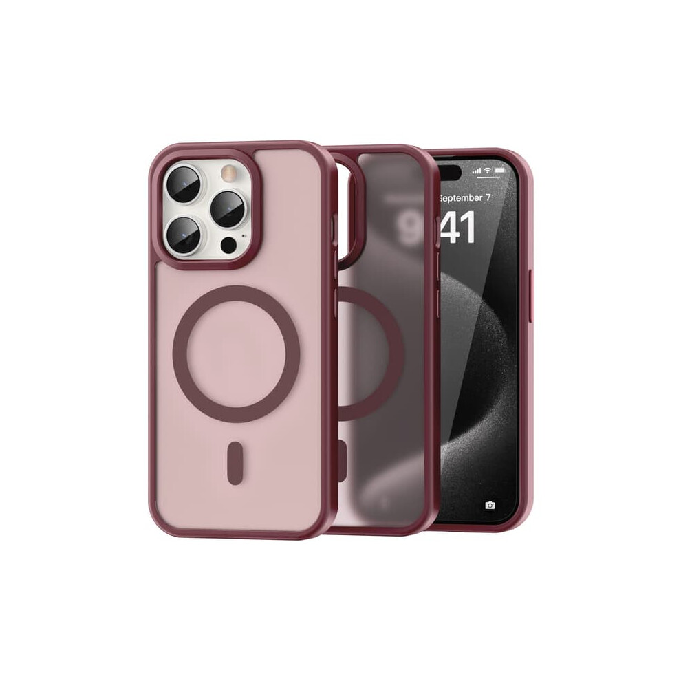 Iphone 15 Pro Case Colorpop Magsafe Matte Red 900223946676