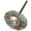 10 stk. rustfrie stålbørster, skivebørster, rundbørster, 25 mm diameter for 1