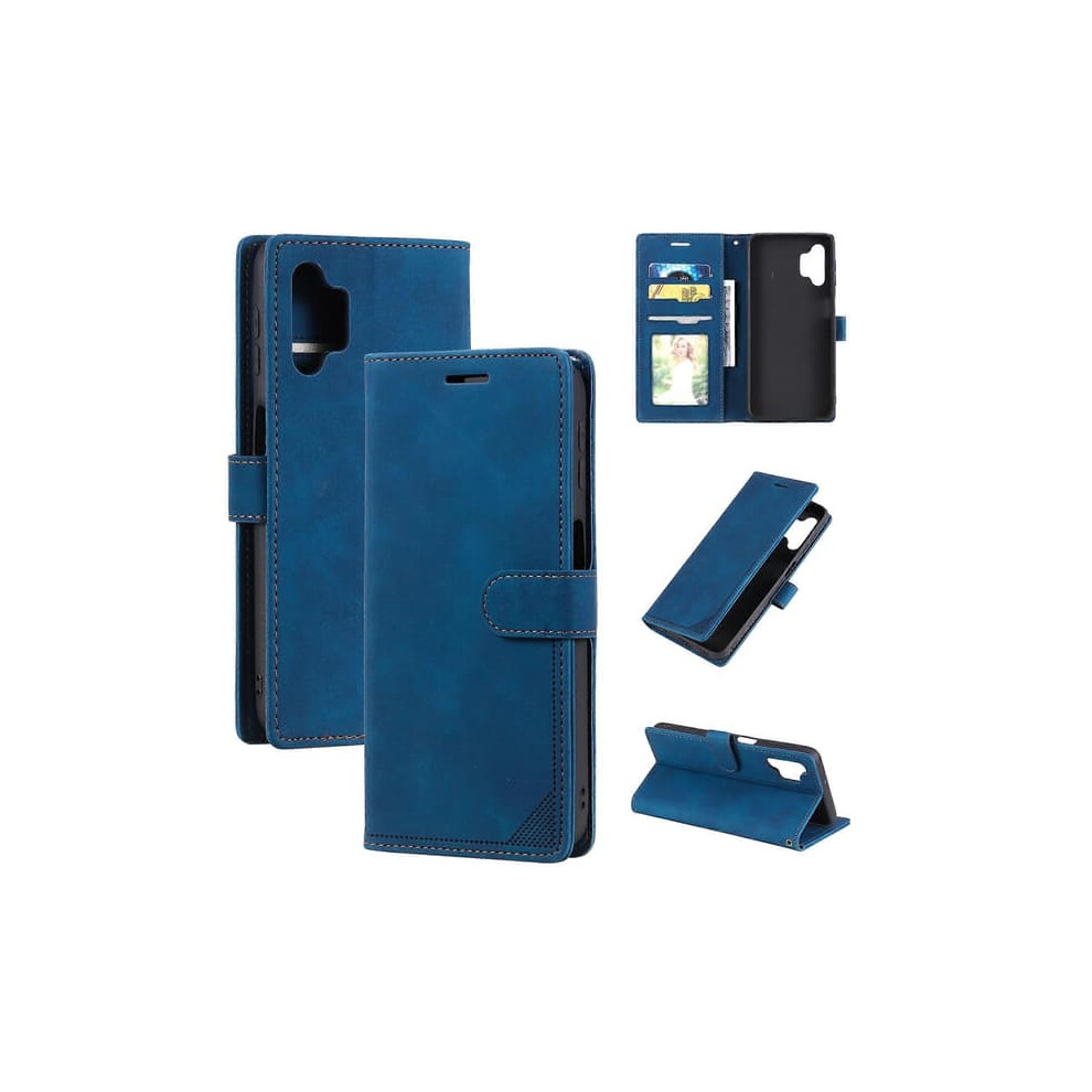 Samsung Galaxy A32 5G Leather Flip Case Blue 900223925145