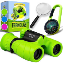 Children's binoculars 8x21 with magnifier and compass