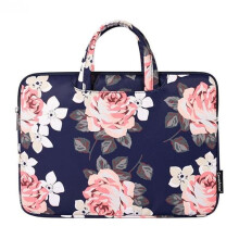 Computer Case Floral Blue 15 Inch