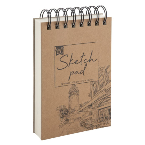 Drawing Pad Spiral Bound 11 x 16.5 cm